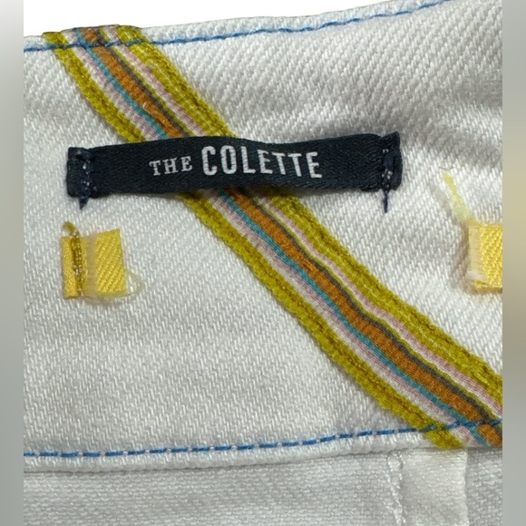 Mauve The Colette Denim Short White High-Waisted Shorts - Picture 6 of 7